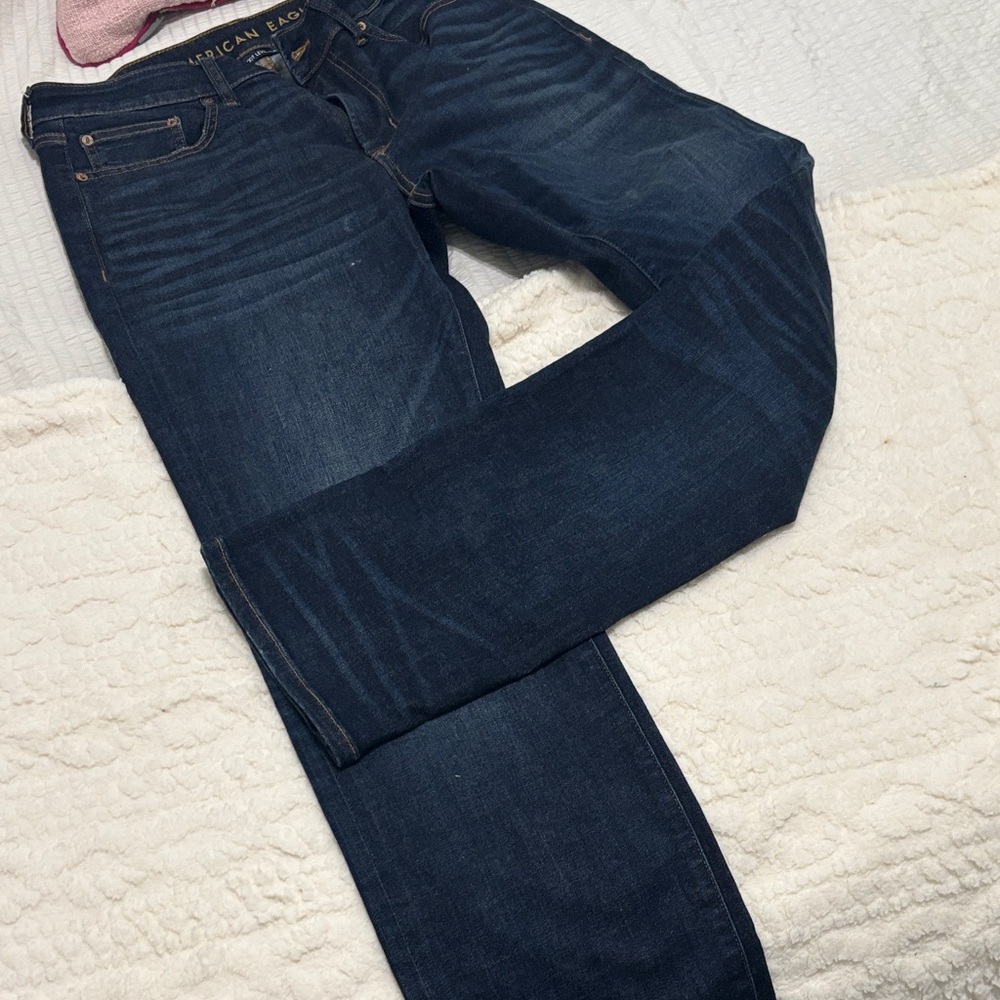 American Eagle Outfitters Men's Deep Blue Slim Jeans